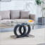 Table basse moderne en bois aggloméré de style moderne avec base - convient aux salons et aux salons-445050901