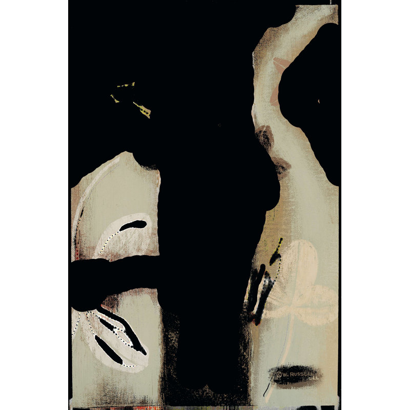 «Spa Silhouette II» par Wendy Russell - reproduction d'art sur toile tendue, H 12 po x l 8 po