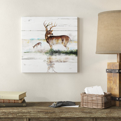 " Rustic Misty Deer "