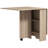 Folding Dining Table, Drop Leaf Table with 2-tier Shelves