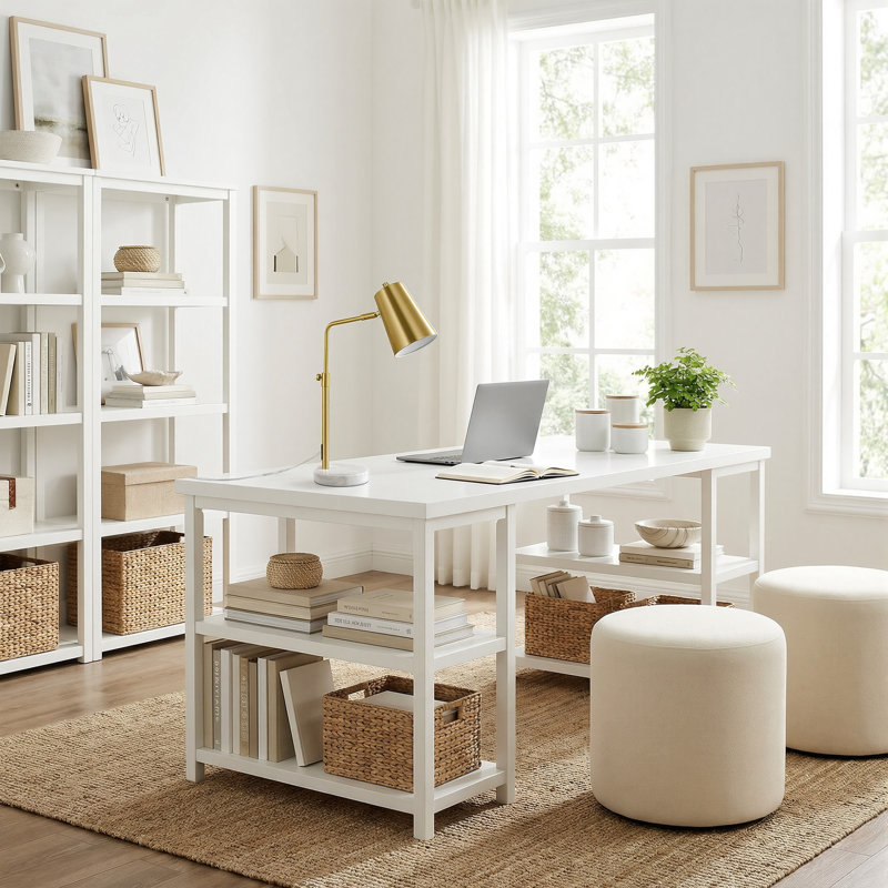 Lampe blanche 20 po Vazquez