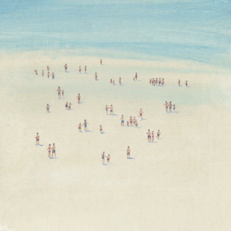 «Beach Time II» par Timothy O 'Toole - Peinture, Toile tendue, Non, H 20 po x l 20 po