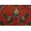 Tapis traditionnel orange en laine à motif floral 3 x 5