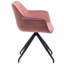 Chaise avec accoudoirs en velours Solace-1674817131
