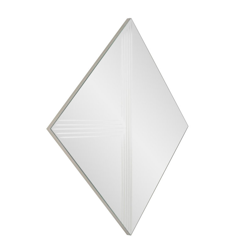 Adoree V Grooved Square Mirror