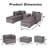 Raihana 4 - Person Patio Conversation Set with Cushions-881069489