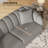 83” Modern Boucle Sofa, Minimalist Style Comfy Loveseat With 2 Pillows, Luxury 2 Seater Couch With Curved Armrest& Wooden Leg, Contemporary Home Sofa For Living Room Bedroom-128467159