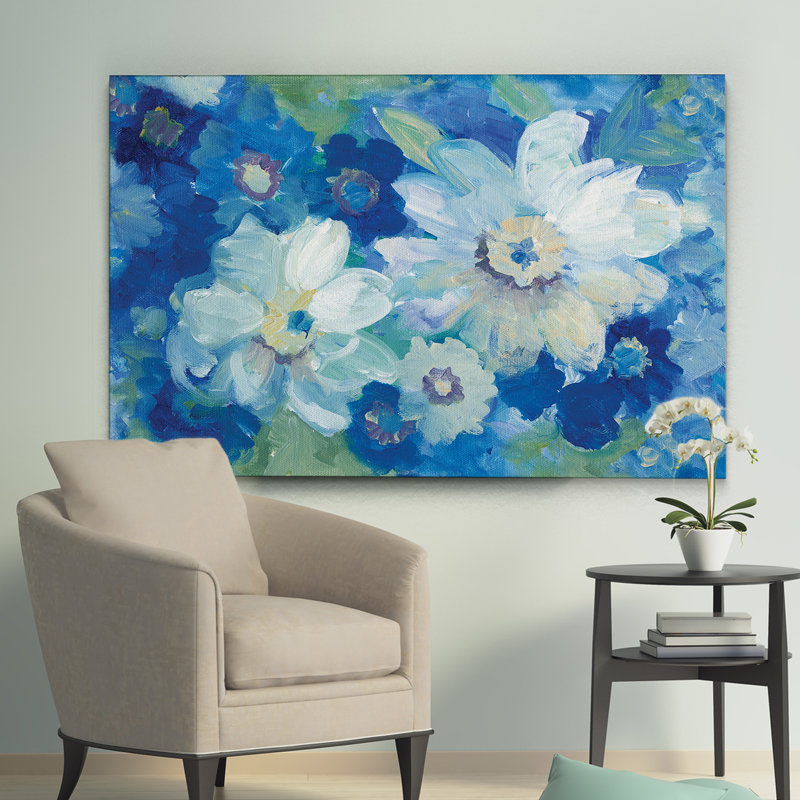 " Blue Nocturne I ", 32" H x 48" W x 1.5" D