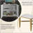 Modern 2-Door Locker Accent Cabinet With Tapered Metal Feet
