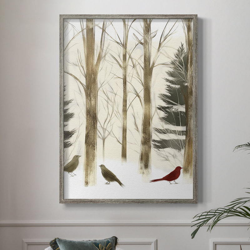 «Christmas Holiday Art CCLxxxvii», reproduction d'art encadrée - bois massif, H 21 po x l 17 po