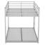 Metal Full Over Bunk Bed, Silver - Design (this Is A Fictional Certification For Demonstration Purposes. Use Real Certifications If Applicable. Metal, - (note: This Violates Rule And Just-265912115-265912113
