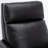 Richland Leather Push Back Recliner - Black