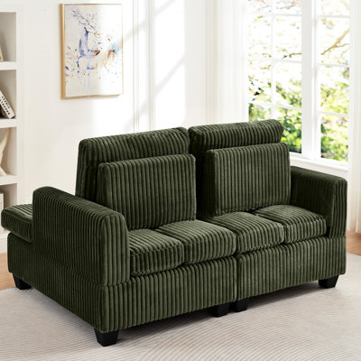 48.74 " Corduroy Loveseat