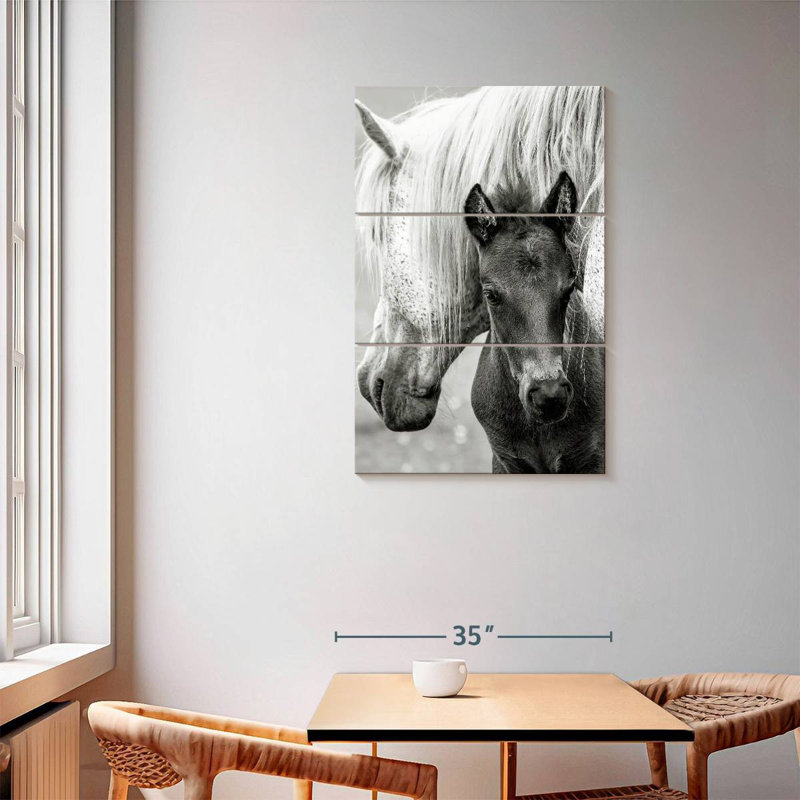 Brampt The Foal And Horse, 57" H x 36" W