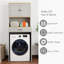 Armoire de rangement avec une tablette réglable et un faux tiroir pour la salle de lavage