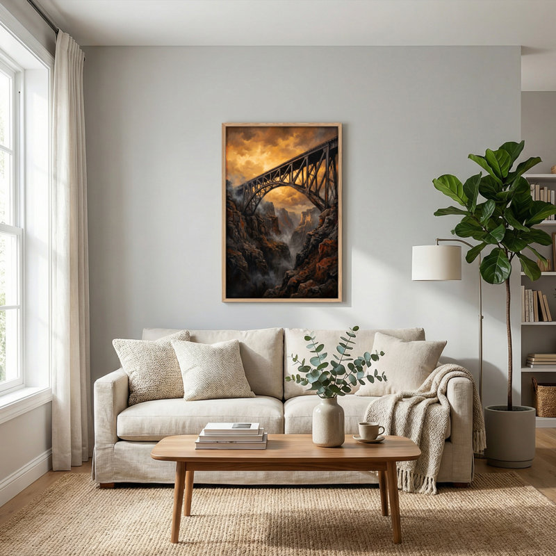 Ensemble d'une toile murale représentant un paysage spectaculaire, H 48 po x l 36 po, Natural