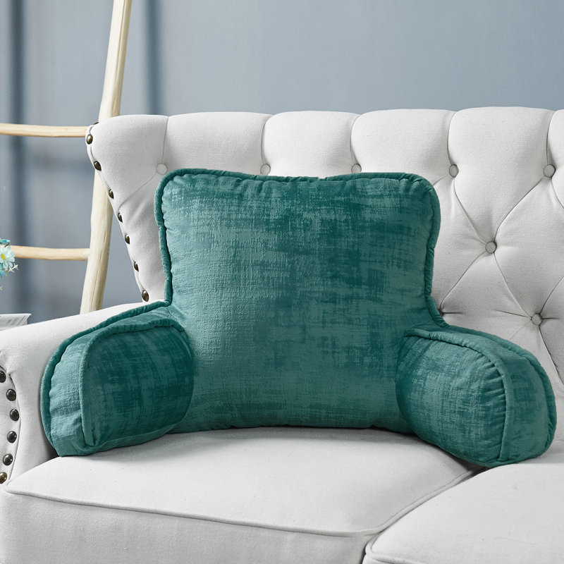 Housse et insert de coussin de lit texturé en velours, Sarcelle foncée
