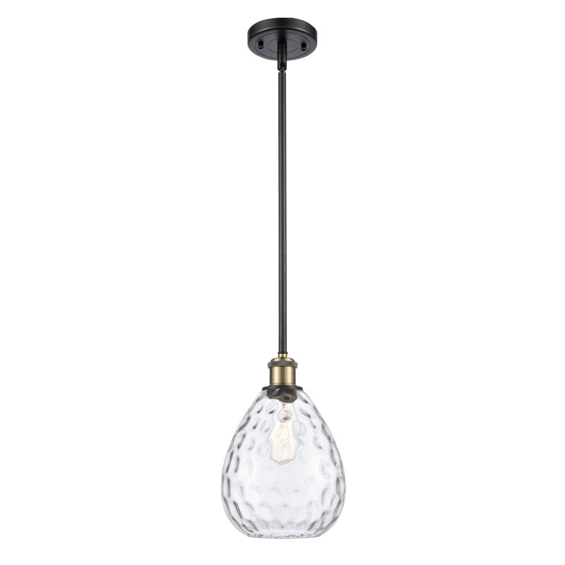 Jaron 1 - Light Single Pendant, White, 60 Watt Vintage Incandescent Bulb