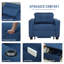 Latitude Run Linen Single Pull-out Sofa Bed 3 in 1 Convertible Chair-1414134442