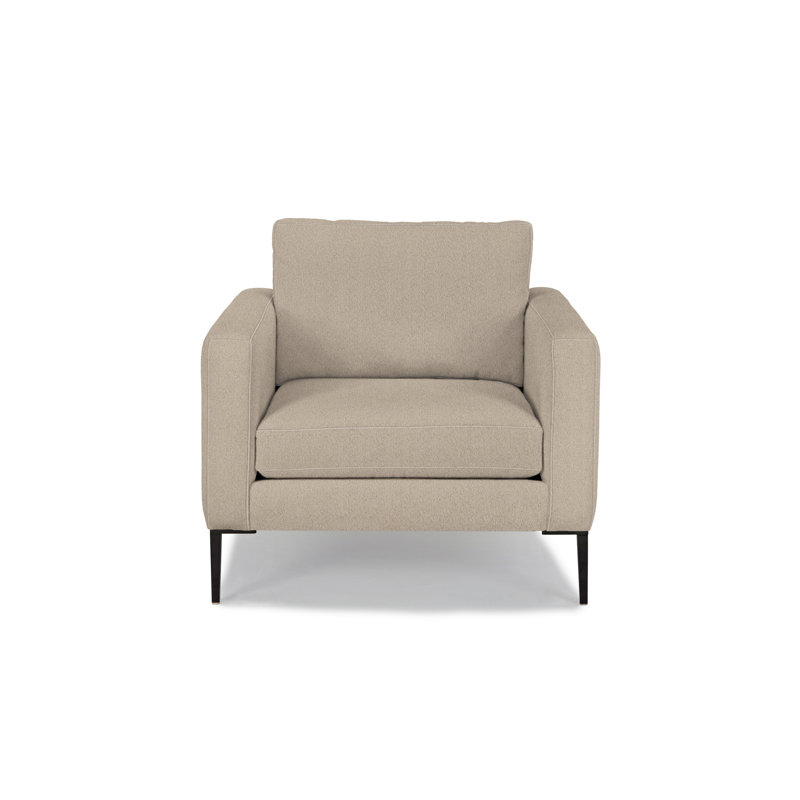 Fauteuil large de 36 po Odin, Mélange de polyester de couleur écru