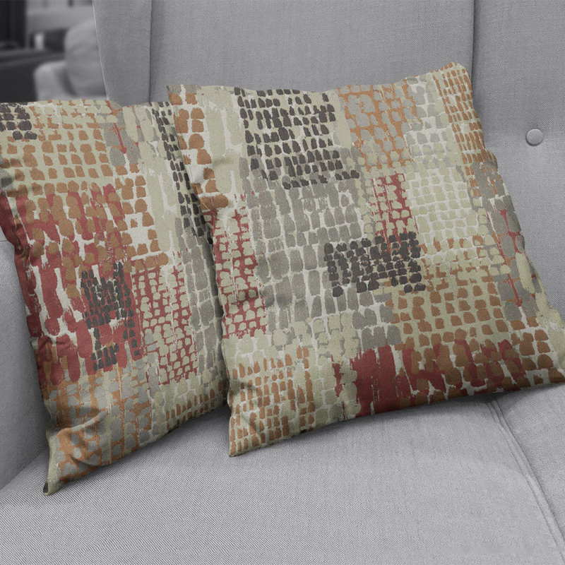 Abbeyshea Expedition Woven Jacquard Fabric By The Yard, Cinder