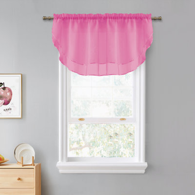 Infinity Solid Tiered Valance Curtain, 55" x 24"