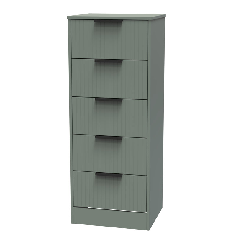 Atsumi 45cm W Manufactured Wood Bedside Table, Reed Green
