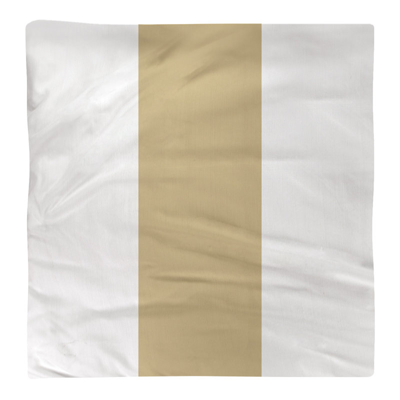Serviette de train lafayette west, Blanc / doré / blanc, H 10 po x l 10 po x P 0,25 po, Polyester sergé