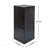 Wood-Look Square-Column MGO End Table,  H33.75",Wood-Like Distressed Finish, Mix with Different Heights, Indoor Outdoor Use,Black Color-1910214384