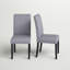 Chaise parsons rembourrée traditionnelle à dossier plein H 18,5 po Gillock-723808724