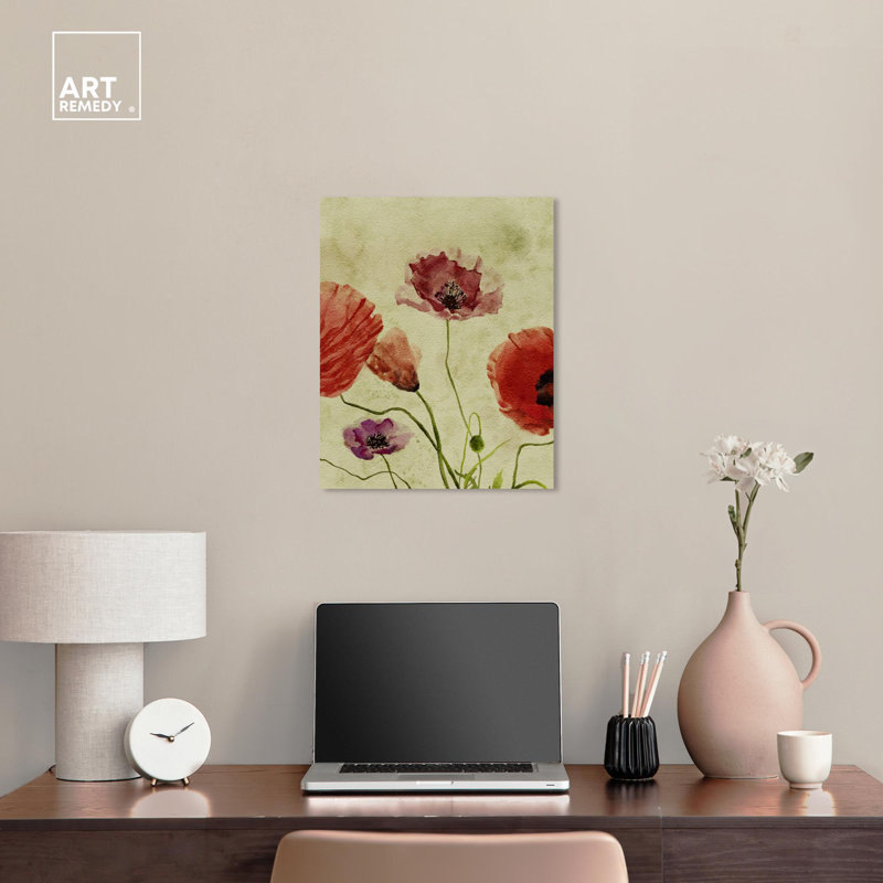 Vintage Floral Canvas Wall Art in 20" x 16"
