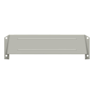 E096180C1BE5457DBF0E89D4FD57F58F Letter Box Hood; Satin Nickel Finish