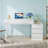 39.37" Modern Desk with 5 Drawers