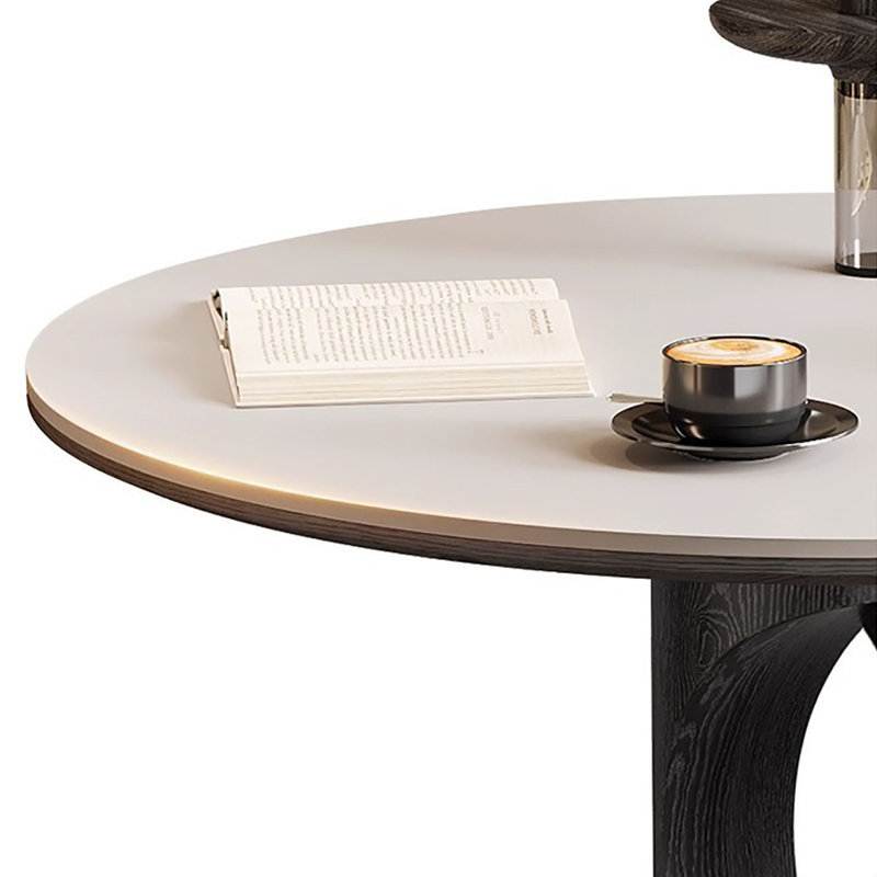 Table de salle à manger ronde, H 29,5 po x l 39,4 po x P 39,4 po