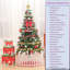 Arbre de Noël artificiel 5 pi avec lumières à DEL écoénergétiques et 109 ornements suspendus, idéal pour un décor intérieur festif, arbre de Noël-766769438