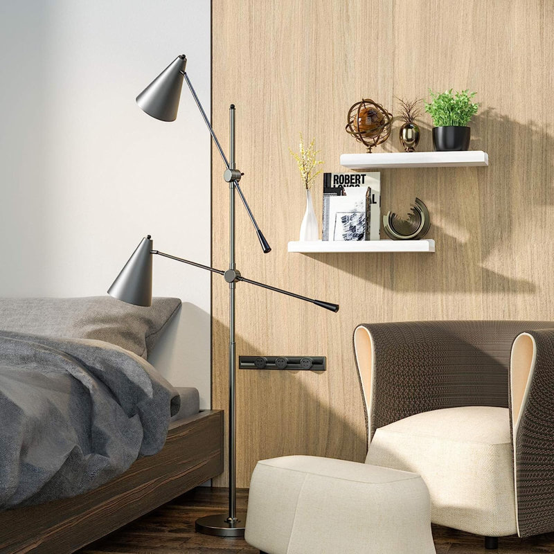 2 tablettes flottantes, Blanc