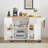 Kitchen Island With Drop Leaf Countertop, Kitchen Island Cart, Barn Door Kitchen Island Table