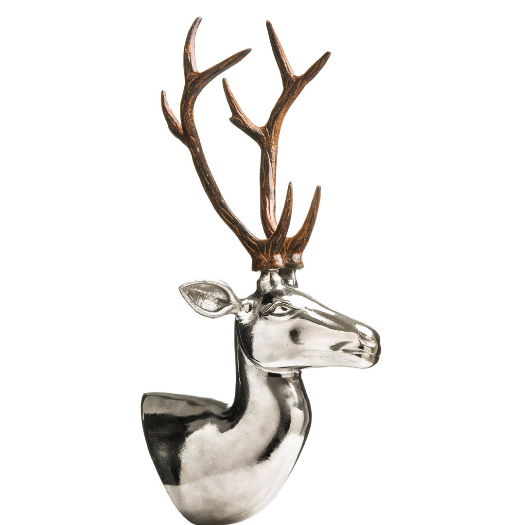 Metall Wanddekoration Stag Head