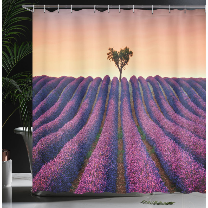 Shower Curtain with Hooks Included, 75"H x 69"W