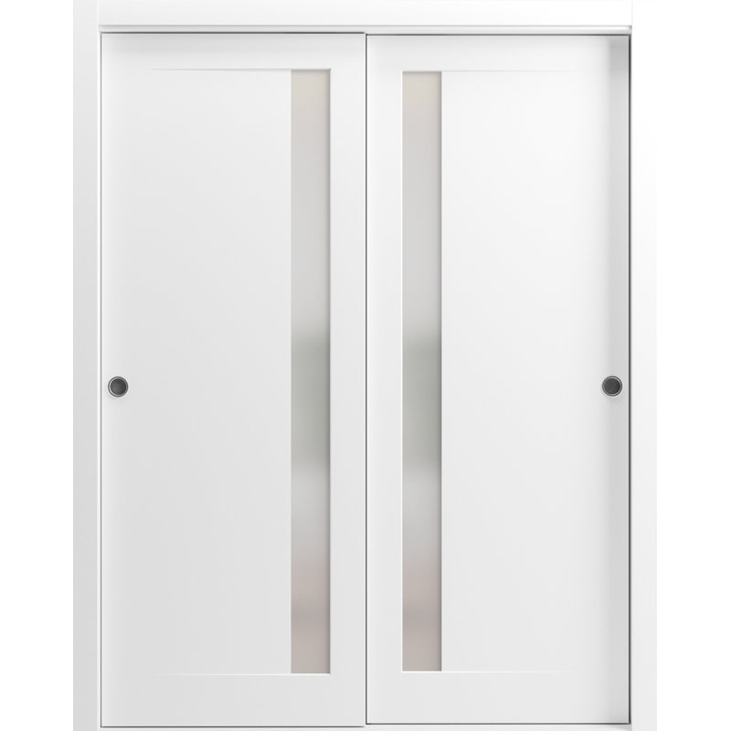 Portes coulissantes en verre givré Planum, 72 po x 80 po