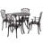 Tesha 4 - Person Patio Dining Set with Round Table