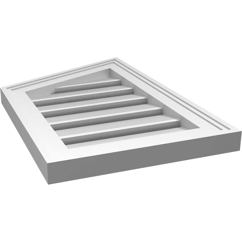 Évent en givre fonctionnel en demi-pointe à montage sur surface gauche Signature, H 22 po x l 14 po x P 1,5 po