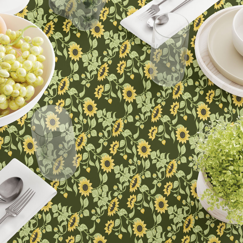 Floral 114 Cotton Tablecloths, 84" x 52"