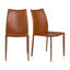 Table de salle à manger Tommi 95 po en chêne et 8 chaises empilables Sokol caramel foncé-705260055-705260074