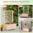  2 Pcs 40" Tall Wooden Raised Garden Bed With Lattice Trellis For Climbing Vine-1823140291