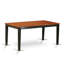 Ensemble de table à manger 5 pièces pour 4 personnes comprenant une table de salle à manger rectangulaire avec rallonge papillon et 4 chaises de salle à manger en similicuir noir et cerise