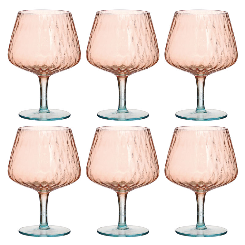 Verres à vin à deux tons