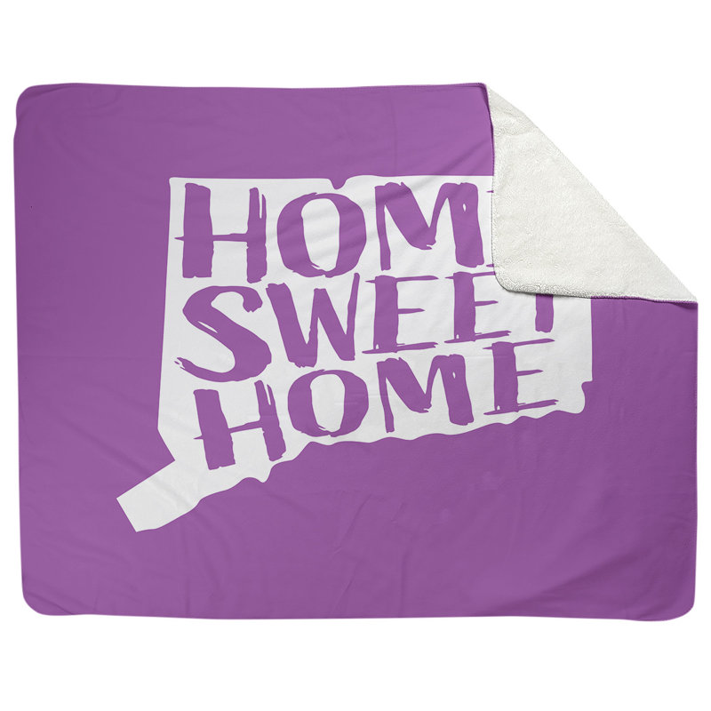 Jeté en polaires pour connecticut home, l 52,5 po x L 62,5 po, Violet