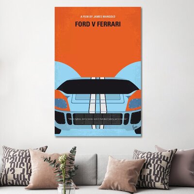Ford V Ferrari Minimal Movie Poster by Chungkong - Wrapped Canvas Graphic Art Print -  East Urban Home, 8FBC613542DE476EAE7FB074BC33AC6B
