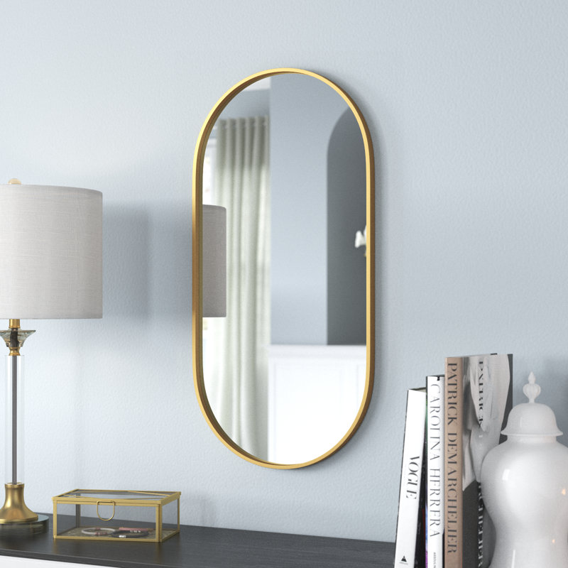 Destefano Essence Accent Mirror, 32" x 16", Gold